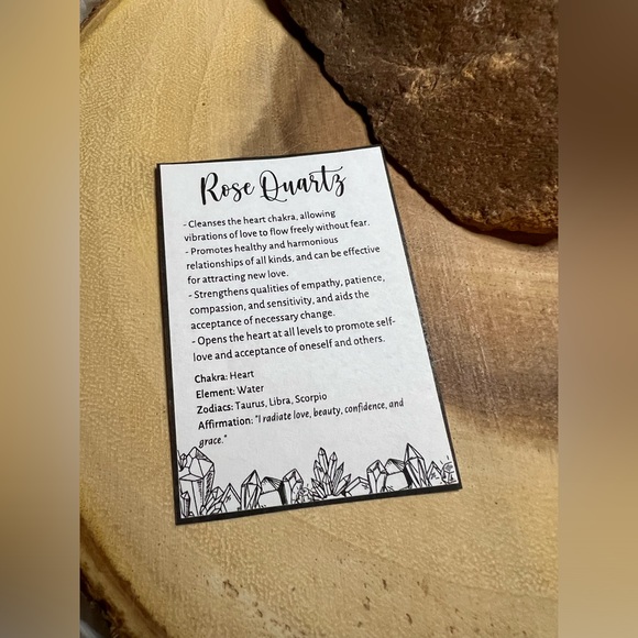 Rose quartz crystal point necklace with pewter cap wrap. - Picture 5 of 5